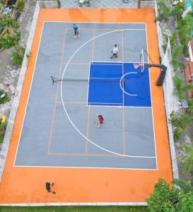 an overhead view of a basketball court at NV Sport Camping & Hotel - Ho Tram in Xuyên Mộc +17 photos