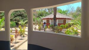 Κήπος έξω από το Campement les Antilles