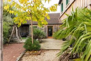 Zahrada ubytování Gite familial-Zoo Beauval-Chateaux