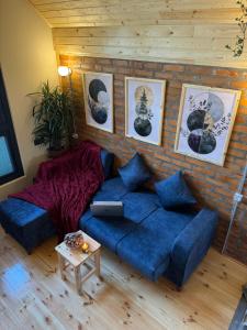 Χώρος καθιστικού στο Aynabend - cabin house for rent in Sheki