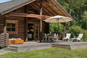 Zahrada ubytování Nordic Log Cabin With Views Over The Fields