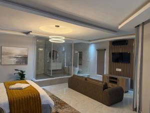 TV a/nebo společenská místnost v ubytování Minnesota Guest House