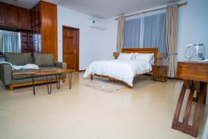 Ένα ή περισσότερα κρεβάτια σε δωμάτιο στο Haengbok home kawe beach