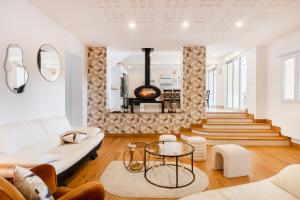 Posezení v ubytování Le Rétro Club 1980