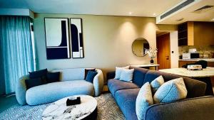 Posezení v ubytování Lusail Marina promenade view apartment