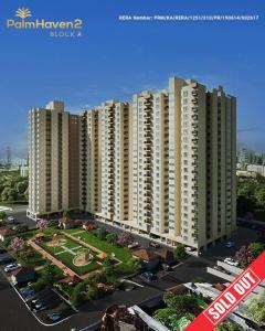 バンガロールにある1 BHK Flat with good amenities in Mysore Roadの高層マンションが立ち並ぶ都市のレンダリング +18枚の写真