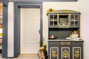 Kuchyň nebo kuchyňský kout v ubytování Gästezimmer für 3 Personen