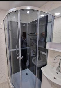 Koupelna v ubytování Pas Dianą 1 aukštas