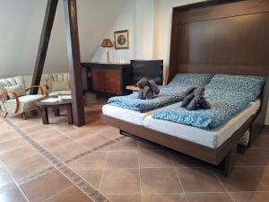 Postel nebo postele na pokoji v ubytování Apartmán Coralina