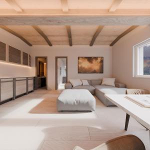 Χώρος καθιστικού στο Landhaus Daum