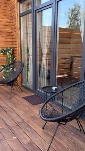 En balkon eller terrasse på BarnHouse SPORTOHOTA