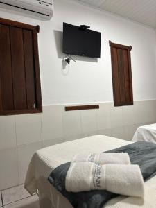 Μια τηλεόραση ή/και κέντρο ψυχαγωγίας στο Pousada Costa Azul