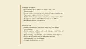 a page of a document with a screenshot of a webpage at Apartments with air conditioning in Orosei in Orosei