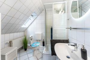 Koupelna v ubytování Louis Hafenblick