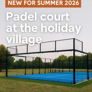 a new for summer paddell court at the holidayvillage at Village Vacances La Vallicella in Poggio-Mezzana