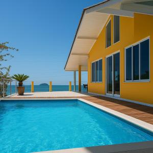 Bazén v ubytování Mansão Ouro Verde Beira Mar nebo v jeho okolí