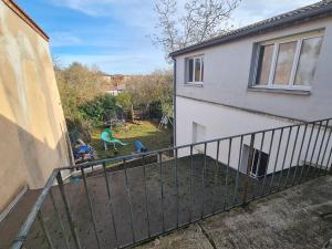 a view from the balcony of a house at Rive gauche Rive droite 2 Appartements côte à côte neufs et bien équipés in Le Creusot