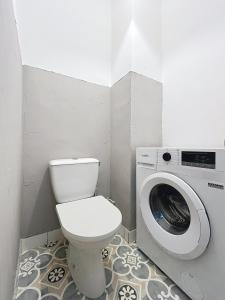 Et badeværelse på Duplex de la place de Bergues