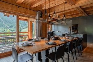 Η κουζίνα ή μικρή κουζίνα στο Chalet Belliou