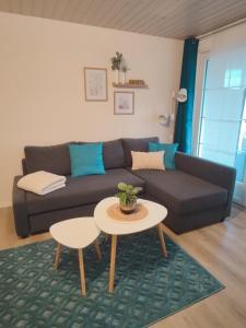 Χώρος καθιστικού στο Apartment Kleine Auszeit - stylish & cozy