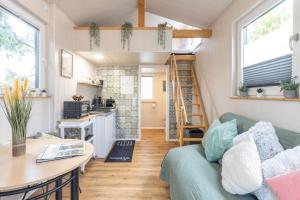 Kuchyň nebo kuchyňský kout v ubytování Gemütliches Tiny House im Grünen