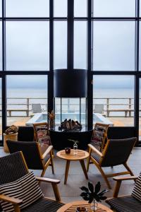 Χώρος καθιστικού στο Hotel Skansen Båstad