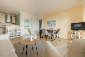 Η κουζίνα ή μικρή κουζίνα στο App Meerzeit