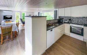 Køkken eller tekøkken på 3 Bedroom Stunning Home In Tarm