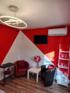 Posezení v ubytování Стаи за гости - Цветето на Ангела