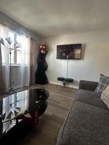 O zonă de relaxare la Chic One-Bedroom Escape in the Heart of Durham