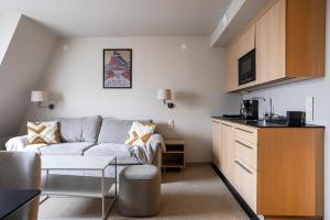 Η κουζίνα ή μικρή κουζίνα στο Tott studios