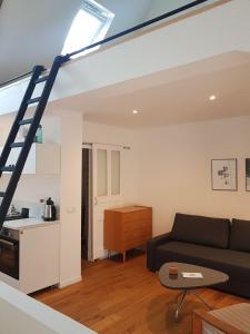 Posezení v ubytování Dacoté Duplex