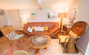 Χώρος καθιστικού στο The Organic Cotswolds Cowshed