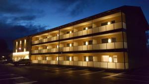 El edificio en el que está el hotel