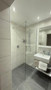 Koupelna v ubytování Hotel Sailer