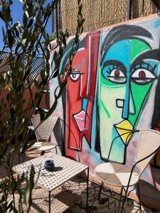 Fotografie z fotogalerie ubytování Riad dar lfen Chambre twin v Marrákéši