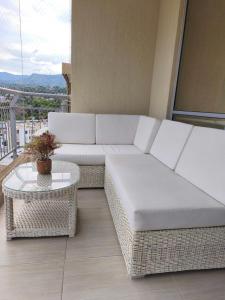 Posezení v ubytování Tu escape soñado y vistas espectaculares