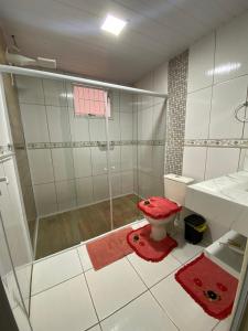 Ванная комната в Casa Descanso Cataratas