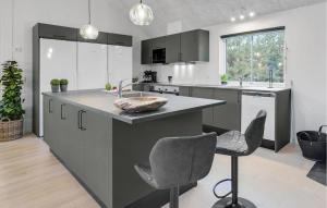 Η κουζίνα ή μικρή κουζίνα στο Cozy Home In Glesborg With Sauna