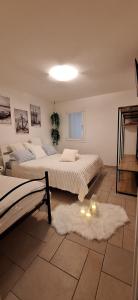 Postel nebo postele na pokoji v ubytování Appartamento Perla Marina