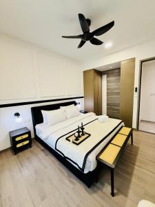 Ένα ή περισσότερα κρεβάτια σε δωμάτιο στο Agile Residence Bukit Bintang