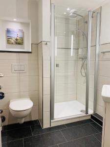 Koupelna v ubytování Duke-Fewo am Meer im Haus Atlantic beim Kurpark