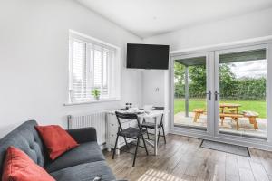 Χώρος καθιστικού στο Oak Lodge