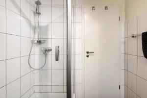 Koupelna v ubytování Haus Anke + 27 fotografií