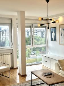 Χώρος καθιστικού στο Apartman Ruzmarin 23