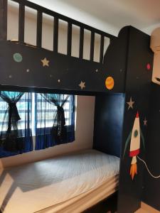 Voodi või voodid majutusasutuse Casa hojazen toas