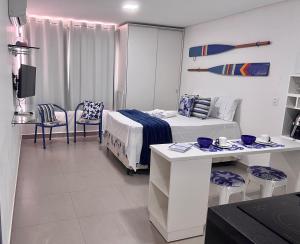 Ένα ή περισσότερα κρεβάτια σε δωμάτιο στο Refúgio do Marujo