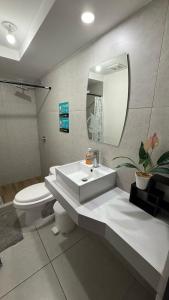 Ένα μπάνιο στο Valley Views Flat Santa Tecla