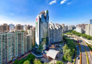 Γενική άποψη της πόλης Σενζέν ή θέα της πόλης από  αυτό το ξενοδοχείο