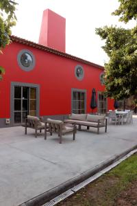 Bygningen som feriehuset ligger i